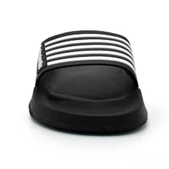 NEW Men's Akademiks Striped Logo Black Slide Slippers 12 - Picture 6 of 14